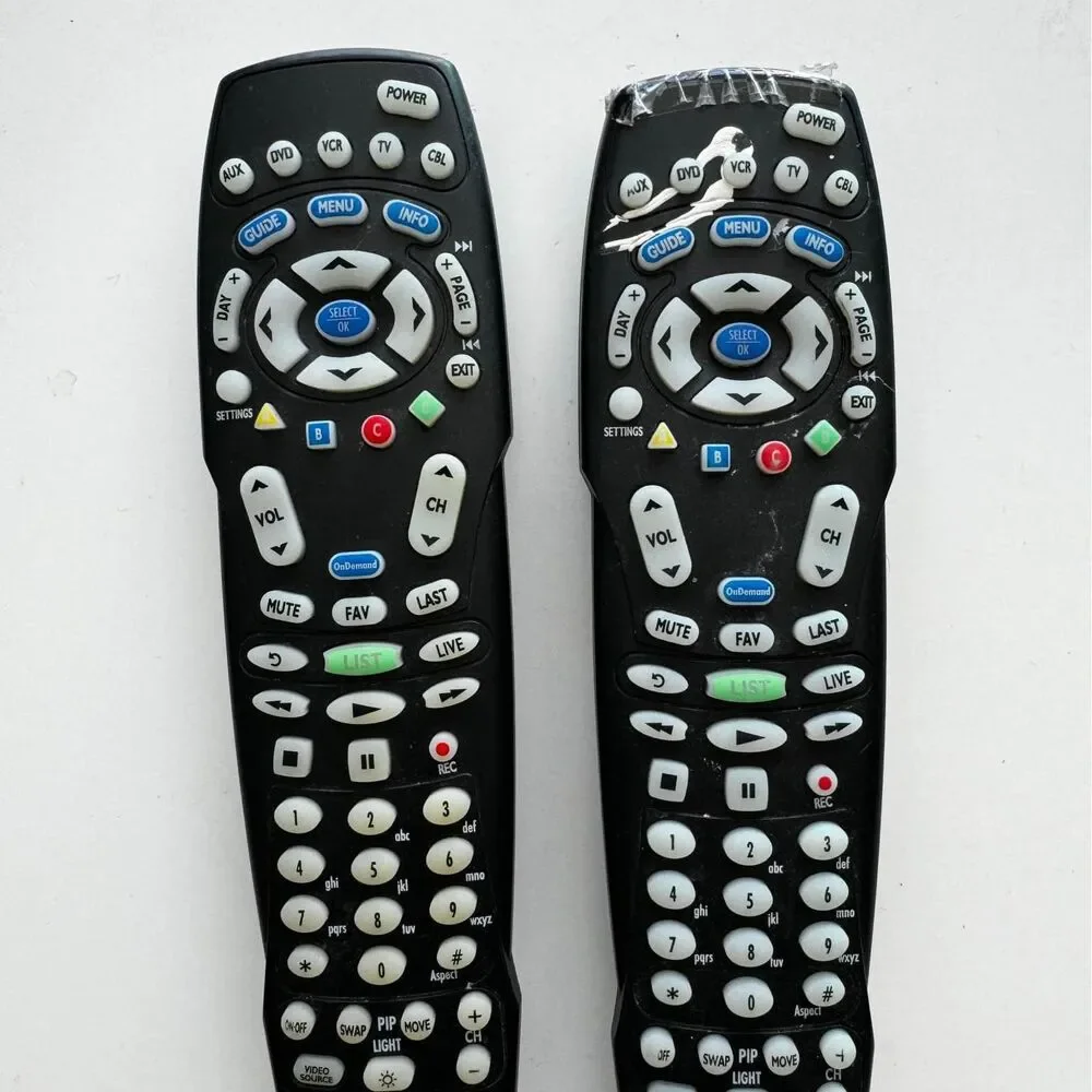 2 Spectrum TV Remotes + Power Adapter+ Ethernet Cables & Video Cables